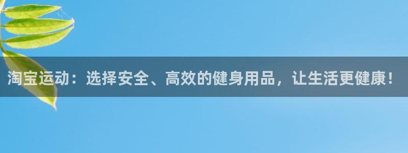 意昂体育4招商电话是多少啊:淘宝运动:选择安全、高效的健身用